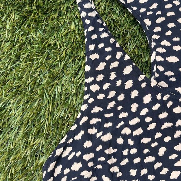 Joie Drew D Cheetah 100% Silk Lightweight Relaxed Fit Razorback Tank Top Size M - Picture 6 of 10